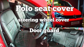 polo seat covers, steering wheel cover, Door guard #seatcover #polo #malayalam