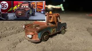 Cars 2- Tokyo Race Stop Motion Comparison side by side