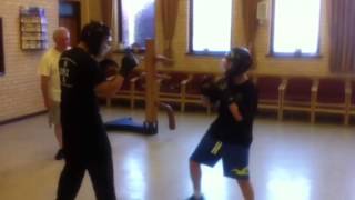 Sparring in Blackpool