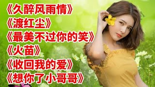 最火情歌，柔情女声DJ《久醉风雨情》《火苗》《渡红尘》好听老歌