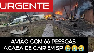 DE 👁️ NÓS STORY/Avião de passageiros cai em Vinhedo, no interior de SP; vídeo mostra queda