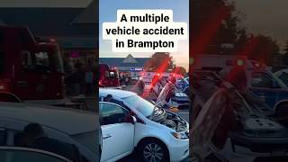 Brampton 🇨🇦 accident 😳👀 #shorts