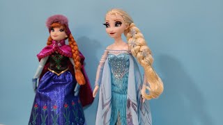 Anna and Elsa Dolls unboxing Frozen movie characters #frozenmovie #annaandelsa