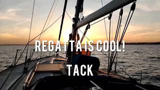 Tack. Sailing race.