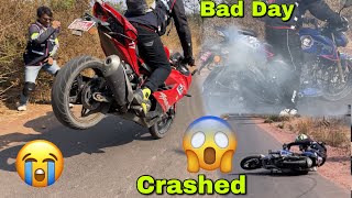 Satara -Goa Ride || Bike Crashed ||Bad Day ||@Suresh_Vlogs_Official