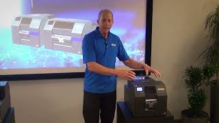 The new Epson Colorworks C6000 series inkjet color label printers.