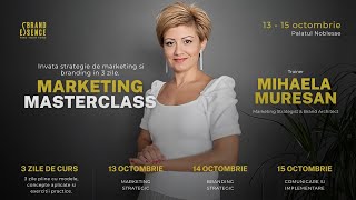 Marketing Masterclass 13-15 octombrie 2022, Bucuresti