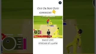 Out or Not ? Comment #shorts #live #out cricket #game #cricketteamcricket24