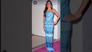 Sofia Vergara's blue fashion style #beauty #celebrity  #short