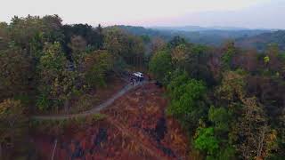 Pathanamthitta, Charal Kunnu and Aruvikkuzhi Waterfall Thadiyoor [4K] Drone View