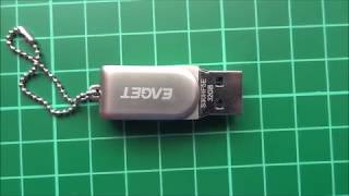 EAGET 32GB USB3.0 pendrive unboxing and testing