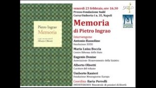 Memoria di Pietro Ingrao