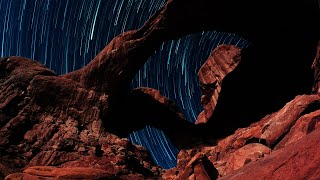 Double Arch Star Trails Timelapse