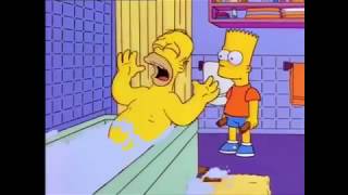 Bart hits Homer with a chair and ♂️Gachimuchi♂️ samples