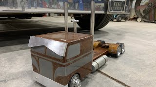 Building a Cabover Peterbilt using Rusty Scrap Metal!