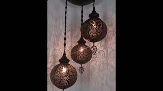 Moroccan 3 Globe Chandelier  ♡ YIASSU.COM