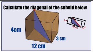 Diagonal of a cuboid