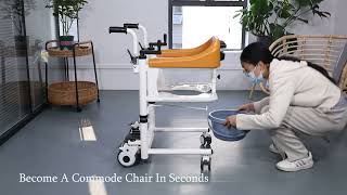 Function Introduction Video of Creative.c Complete Home Patient Transfer Chair