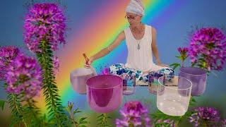 Quartz Singing Bowls | Sound Journey in F Major | Sacred Singing Bowls™