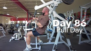 Road to 250lbs Day 87 - Pull day #bodybuilder #coach #bodybuilding #backworkout #biceps