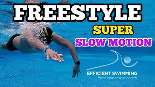 ESTILO LIBRE (CROL) EN CÁMARA SUPER LENTA | Total Immersion Swimming | Natación Eficiente