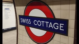 Metro de Londres  🇬🇧 London Underground, Jubilee Line Trains In Swiss Cottage Station