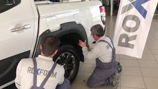 4X4 Pickup Body Wheel Arches Fender Flares Kit INSTALLATION VIDEO (Ranger - Navara - X Class -l 200)