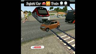 Sujuki  🚘🆚️Train 🚆#bussimulator #bussimulatorindonesia #bussid #ytshorts #viral#shorts #trending tre