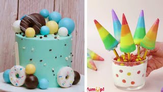 easy colour rainbow dash dessert cake 🎂🍨🎂🍨🌈🎂🎂🌈🎂🍨🎂🍨cake it love 🎂🌈🌈(2)