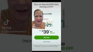 Ancestry dna is on sale for $39