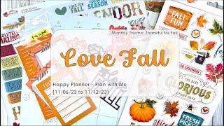 Plan with Me - Love Fall (Happy Planner)