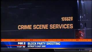 Witnesses won't speak up after another block party shooting in Detroit