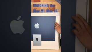 Blue M1 iMac Unboxing #shorts