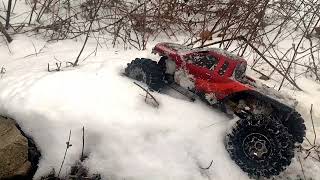 Mega Truck snow trailing and breaking trails open