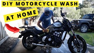 How To Wash Your Motorcycle At Home | Kawasaki Vulcan S 650