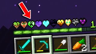 Minecraft but there are Custom Hearts!