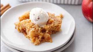 Easy Homemade Apple Dump Cake with Cake mix | Apple cobbler cake with cake mix