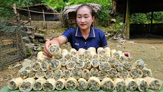 How to make stuffed bamboo shoots from pork - Harvest Bananas, sugarcane, banana flowers, cooking