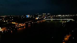 UFO tower Bratislava evening clip