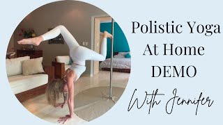 Polistic Pole Yoga DEMO and How can Polistic Help.. with Jennifer