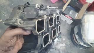 how to mixing oil water 😭😭engine oil cooler damage water oil mixing #dodge Challenger  #tyson 2jz