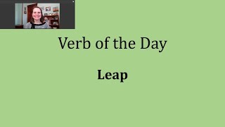 Verb of the Day - Leap