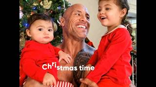 Dwayne Johnson and his daughter