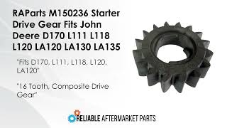 Starter Drive Gear Fits John Deere Sabre 1338G 1438GS 1438HS 1538H 1542GS 1542HS