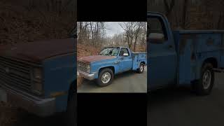 Now VS Then #squarebody #bluecollar #c30 #diesel #utilitybed #bagged #worktruck #chevrolet