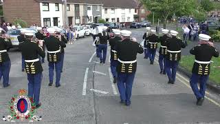 Derryloran Boyne Defenders FB @ Rathcoole Protestant Boys FB 15th Anniversary Parade 29/06/24