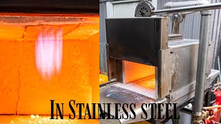 Building a gas forge powered by a ribbon burner