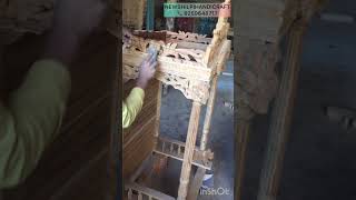 Wood carving Temple is in process  #furniture #woodentemple #wood #2023  #viral  #wooden #homedecor