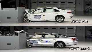 2017 Audi A4 VS Vw Passat small overlap crash test