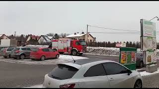 Przejazd alarmowy trzech zastępów JRG Bochnia do wypadku - Bochnia112.pl